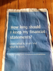 Newspaper ad: How long should I keep my financial statements? Learn what to stash and what to trash.